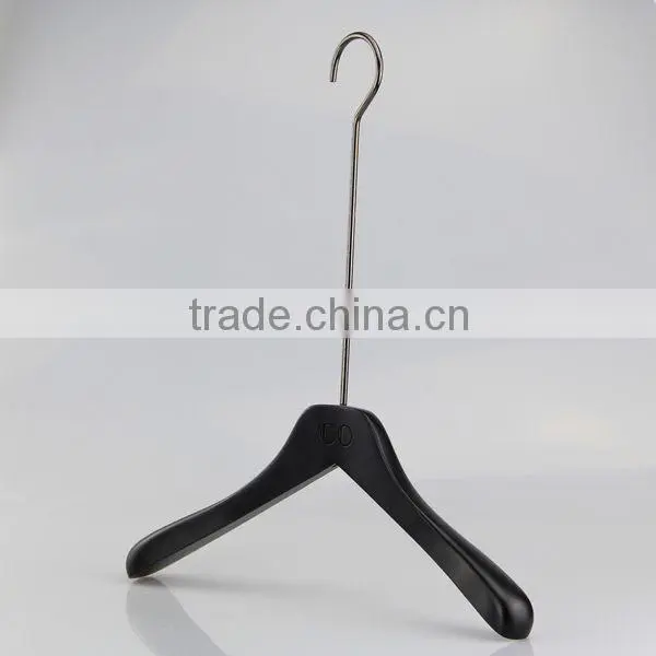 fashion long hook wooden hanger and pants hanger for clothes