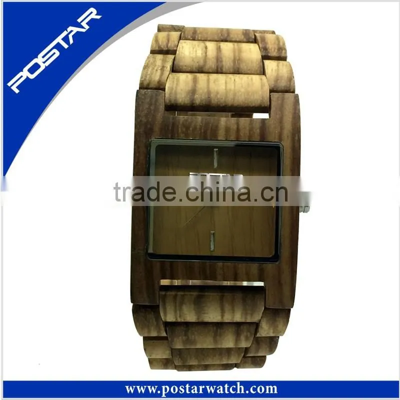 Hot Selling Vogue Custom Wood Face Wholesale Men Women Wooden Watch