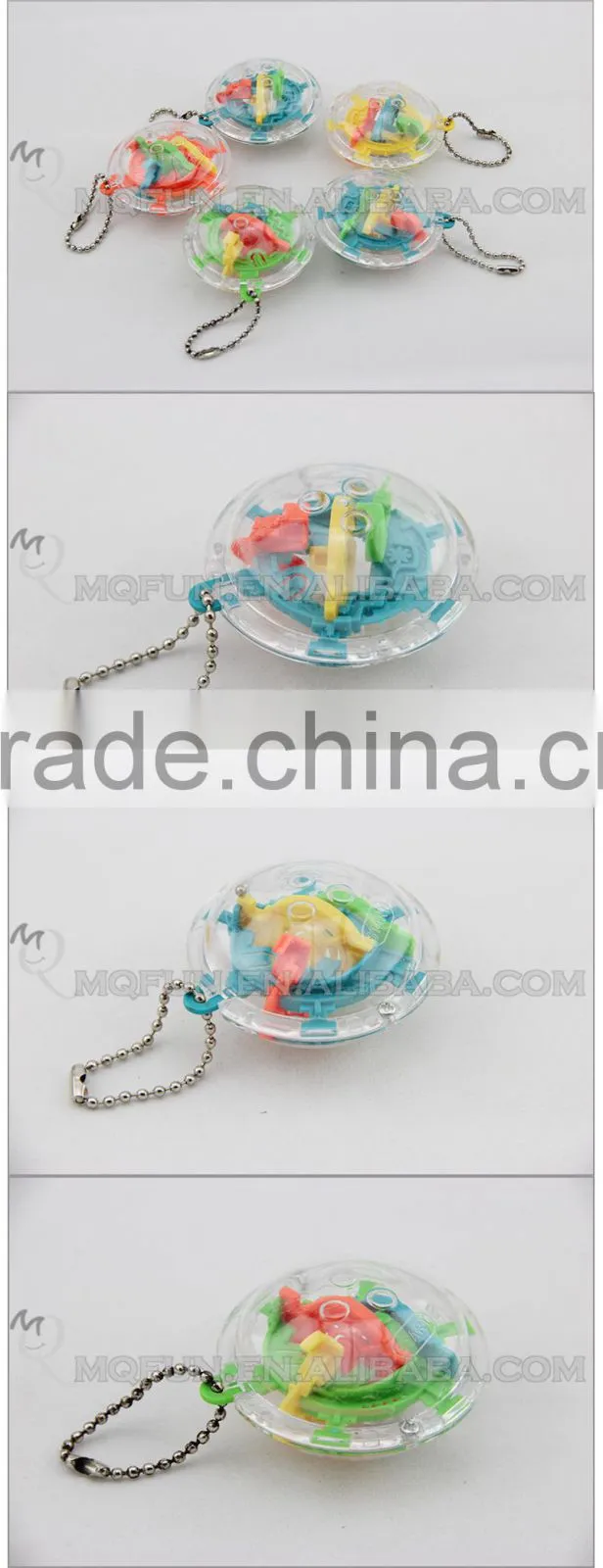 Mini Qute 30 barriers 3D labyrinth maze magical intellect ball kids balance training educational toy 3d puzzle game NO.955