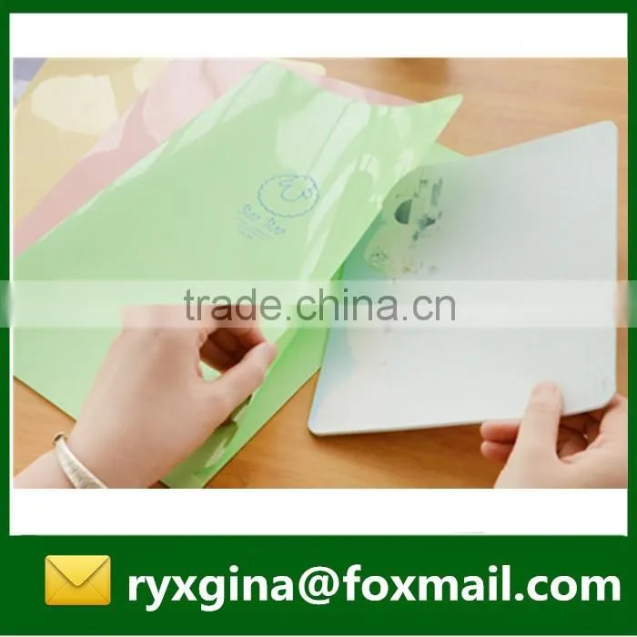 Hot sales creative design office stationery l shape plastic document folder