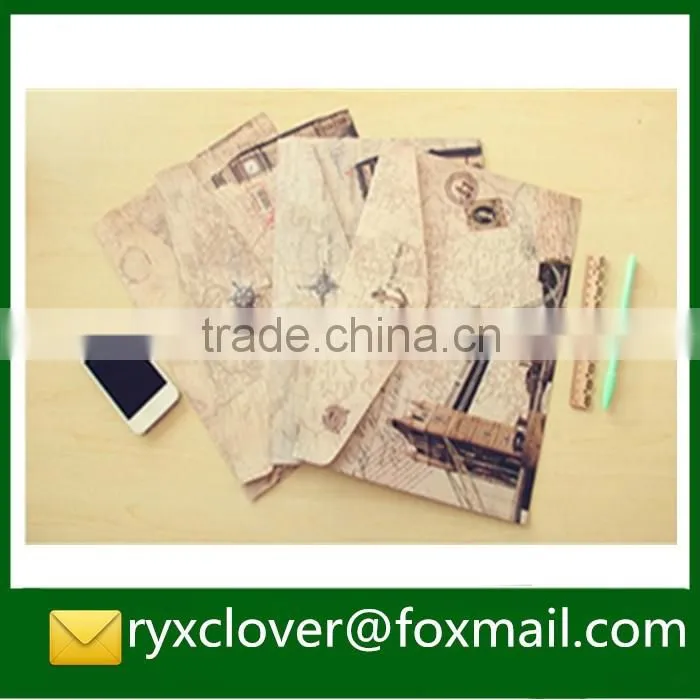 Transparent button envelope plastic document bag