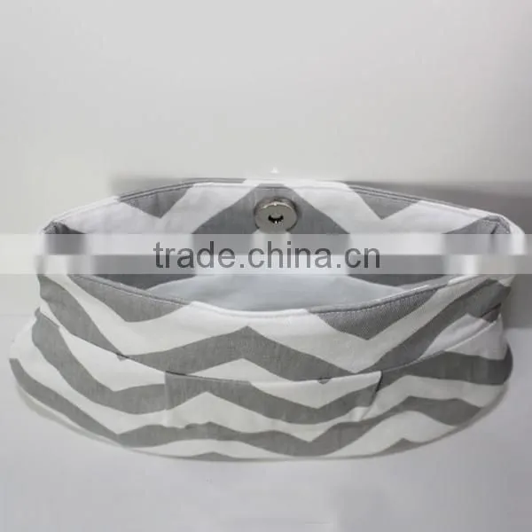 Custom Best Bridesmaid Gift Bridesmaid Chevron Clutch Zig Zag Print Clutch Purse