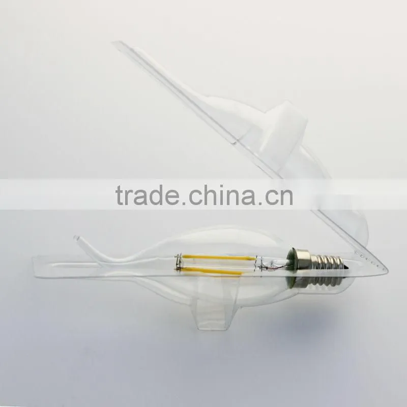 2016 new product hot selling! c35 2w e14 220v-240v led filament bulb with CE&RoHS 2Years Warantty 3000k