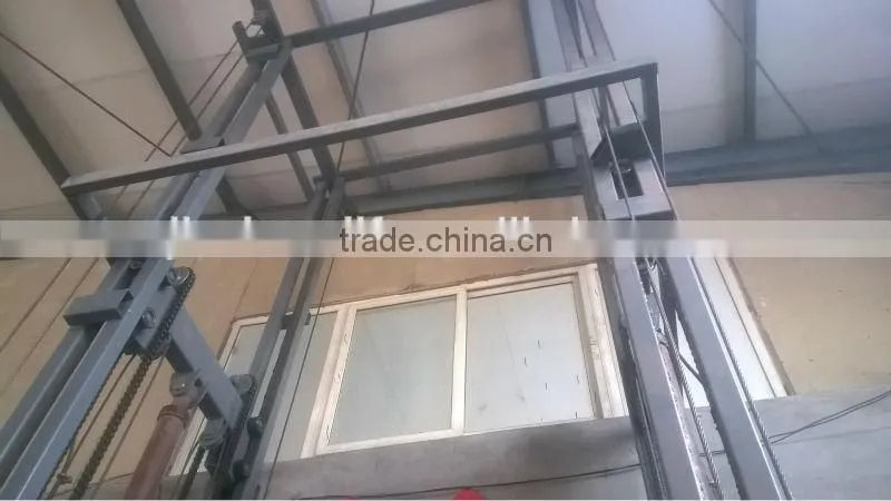 hydraulic guiderail cargo/goods/car lift platform