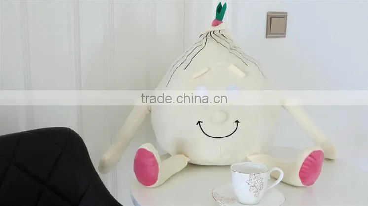 Cute white plush onion pillow fashion cute vegetable pillow