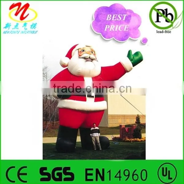 Christmas inflatable shapes, airblown Santa Claus inflatables for festive sales event