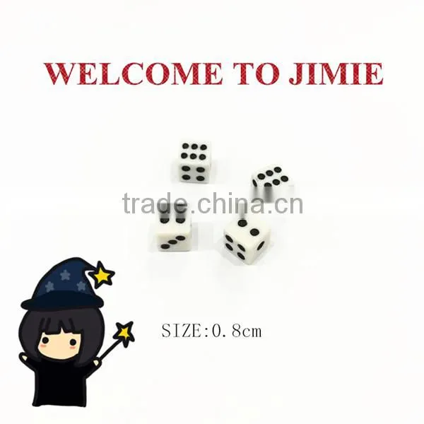 8mm high quality acrylic normal dot mini dice