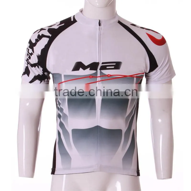 Adult Sublimation high quality 100% polyester cycling jersey sublimation sublimation cycling cloth