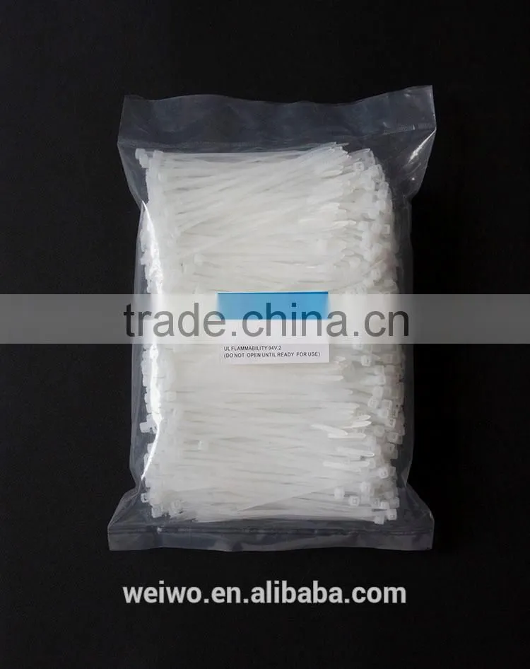 Nylon Cable tie Self Locking Plastie Cable tie Weiwo