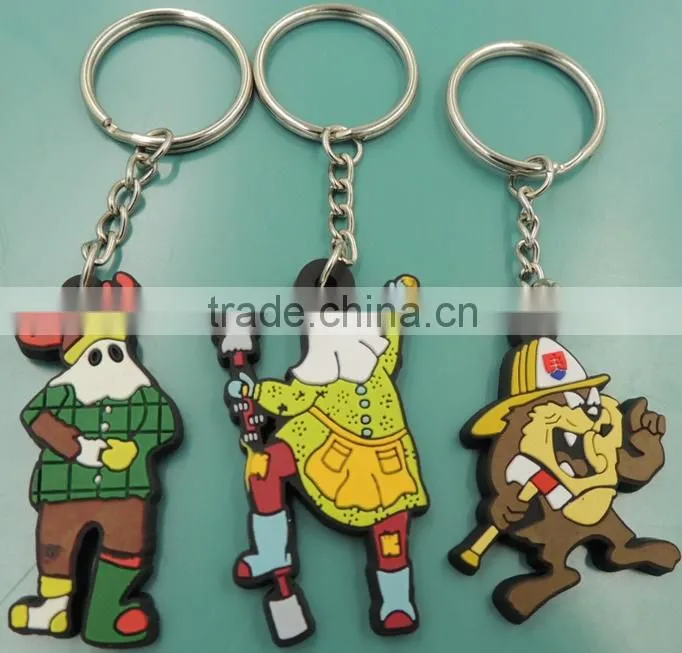 Promotional cheap custom soft pvc keychain