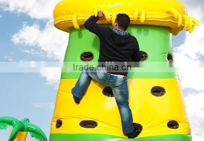 New design inflatable climbing tower jungle inflatable rock climbing wall portable climbing walls for sale