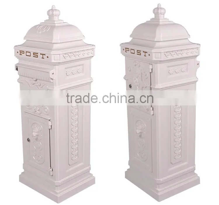 The Most Popular Style In Europe Factory Lowest Price Freestanding Garden Irish Post Box From China
