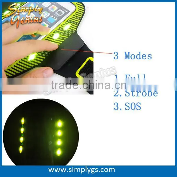 (Wholesale) LED Sport Armband for iPhone 6, led armband for Samsung Galaxy S3/S4, led armband for running