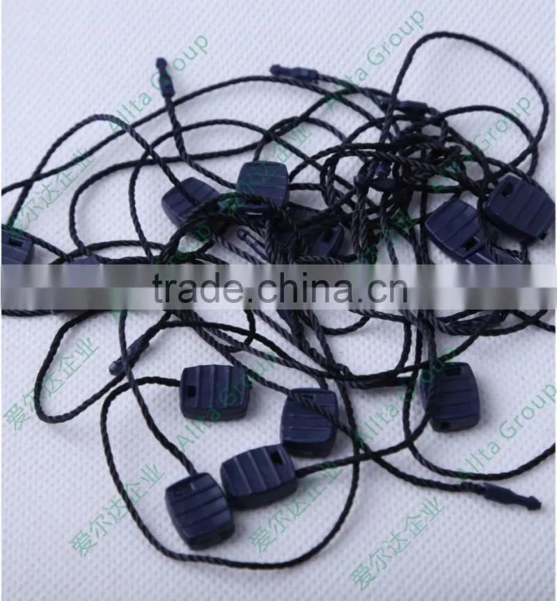 China new style custom string seal tag, hang tag string, garment plastic seal tag