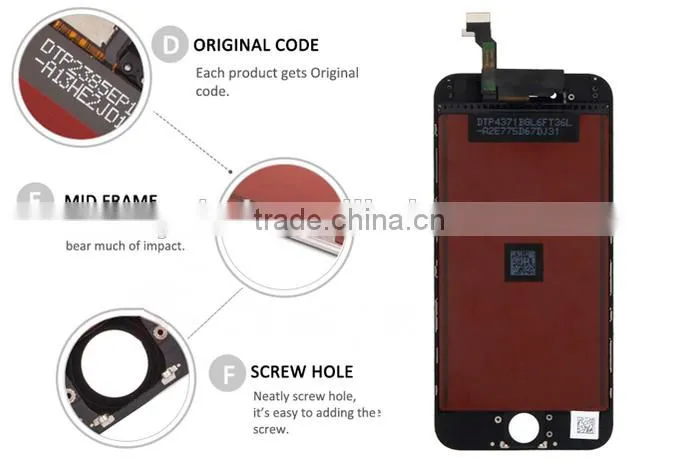 phone LCD for iPhone 5S LCD Display with Touch Screen Digitizer Replacement