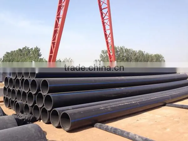 DN560mm still wire reinforced pe pipe with fittings for water supply