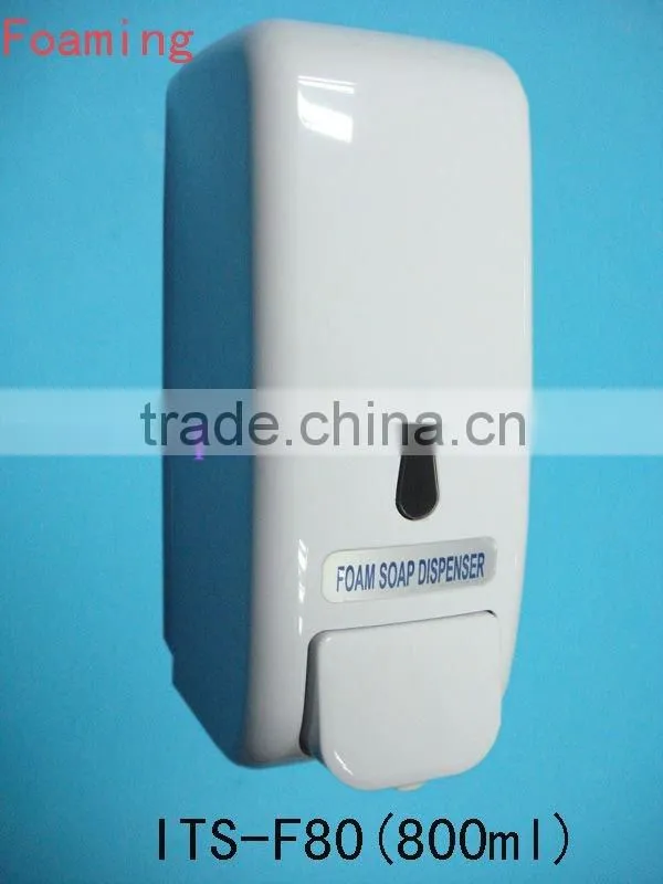 Wall mounted push Plastic foam soap dispenser