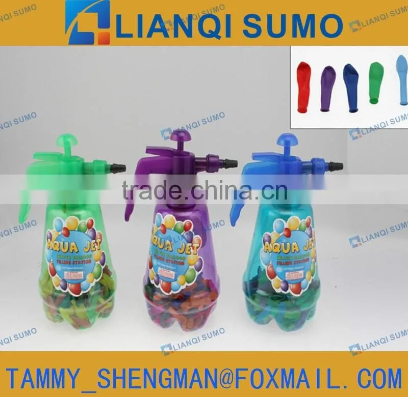Balloon Pump/water balloon pumper used with cola bottle