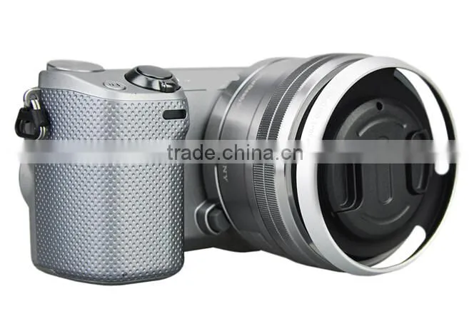 JJC LH-S1650 SILVER 40.5mm Metal Lens Hood For Sony Vented Lens Hood 40.5mm For Camera