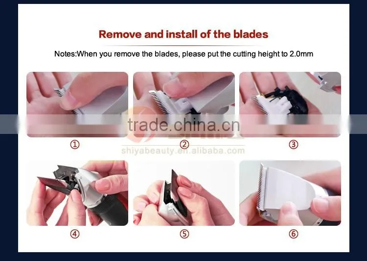 Hot Selling Manual Wireless Electric Ceramic Baby Hair Trimmer Hairdressing Salon Products Stainless Steel Cutting Blade