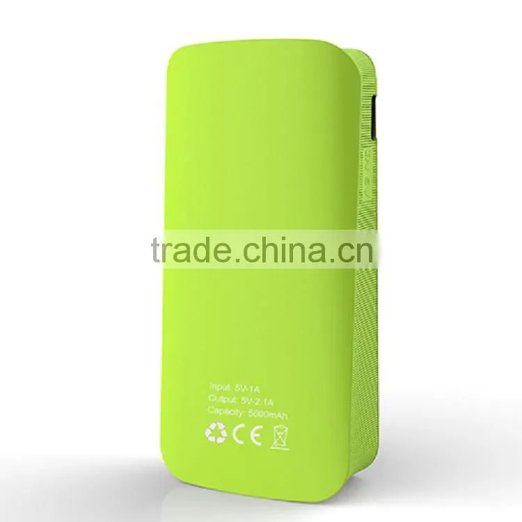 Colorful Portable 2A Output power bank charger for smartphones
