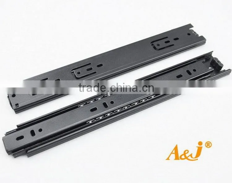 250mm-600mm ball bearing full extension soft closing drawer slide rail