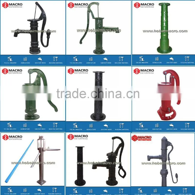 classical style casted grey iron garden decoration Older hand pump