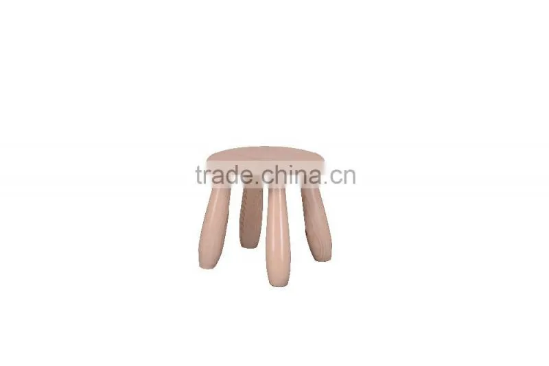 Wooden kids small round chair for kingdergarten children#SP-P010