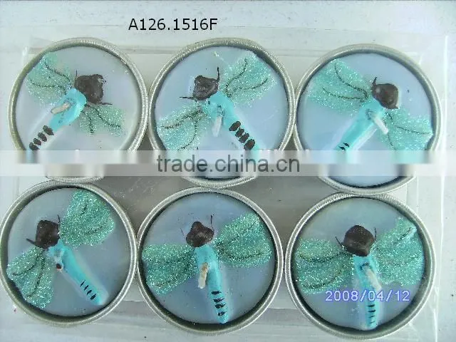 butterfly candles 6PK