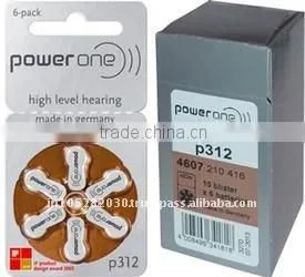 hearing aid batteries power one hot sale zinc air for digital hearing aids