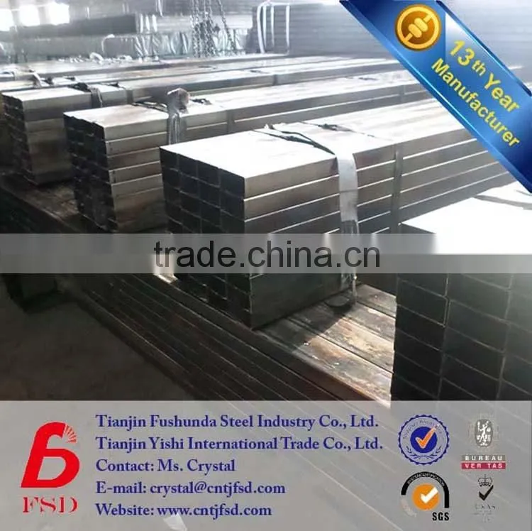 material specification black iron steel square tube 200x200 mm