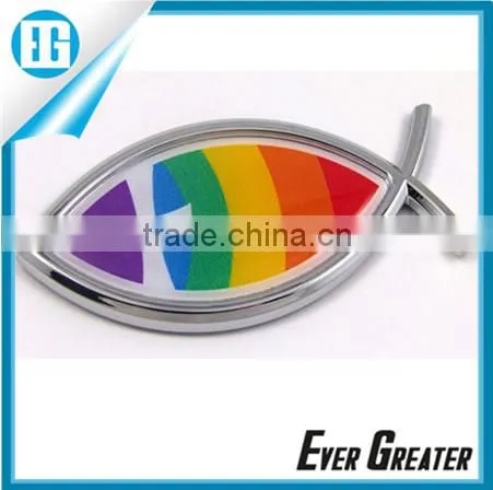 chrome auto customized plastic lighted car emblem logo
