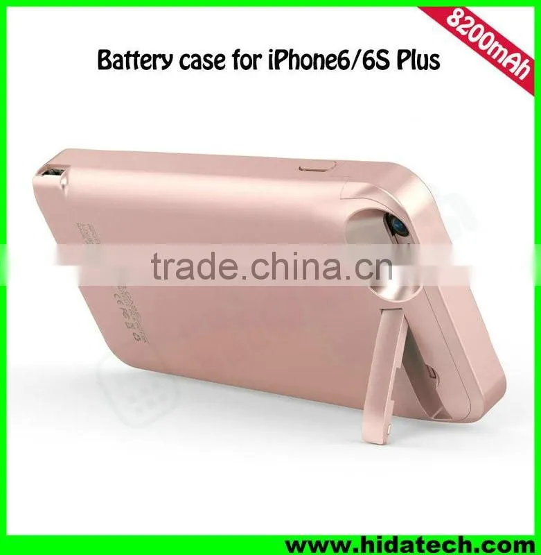 Hot Selling 8200mah Battery Power Case for iPhone 6 iPhone 6 Plus Backup Battery Phone Case