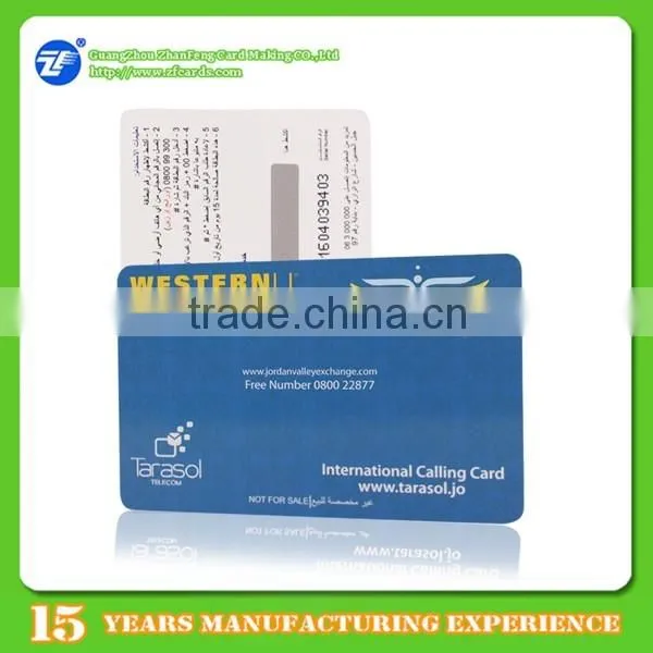Double side printed scratch code cards for promotion