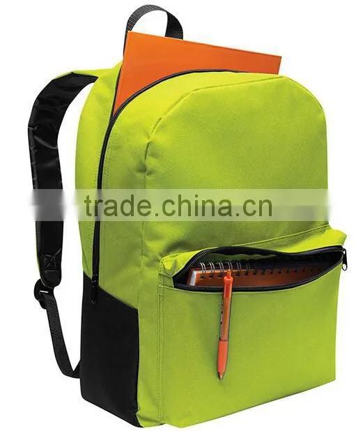 Wholesale New Type Plain 600 Denier Polyester School Backpack for Teens