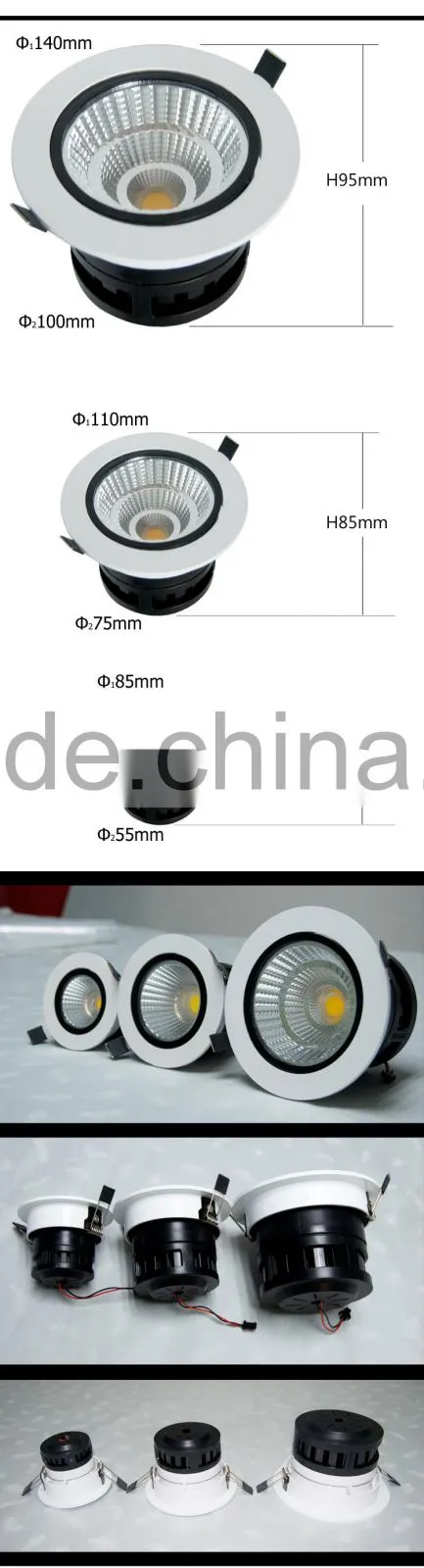 NEW Arrival! 9w Triac Dimmable Retrofit Led Downlight Energy Star