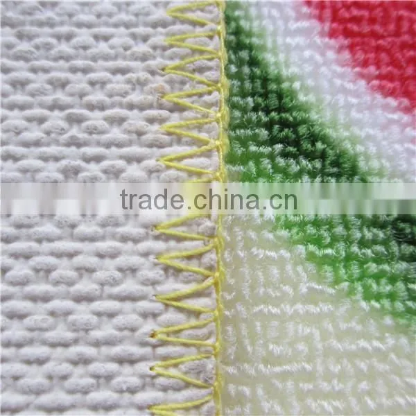 Multifunctional polyester loop pile printed logo mat