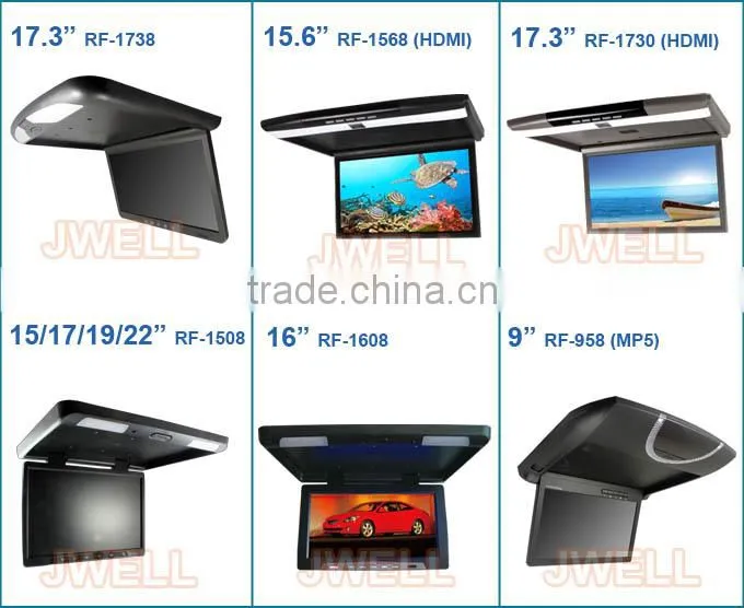Super Slim 17.3 inch High definition TFT LCD Flip Down Car Monitor