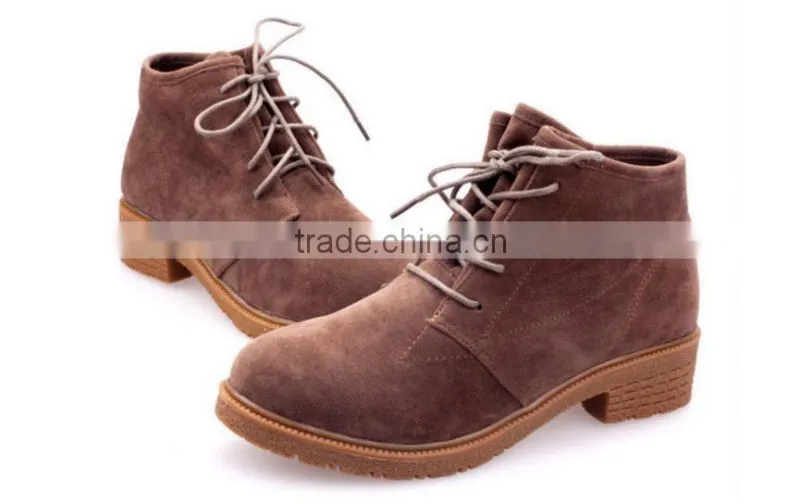 2015 winter suede flat boot for woman for girl
