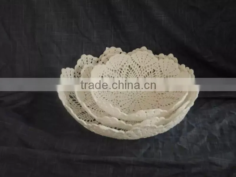 Exquisite handmade cotton candy dishes
