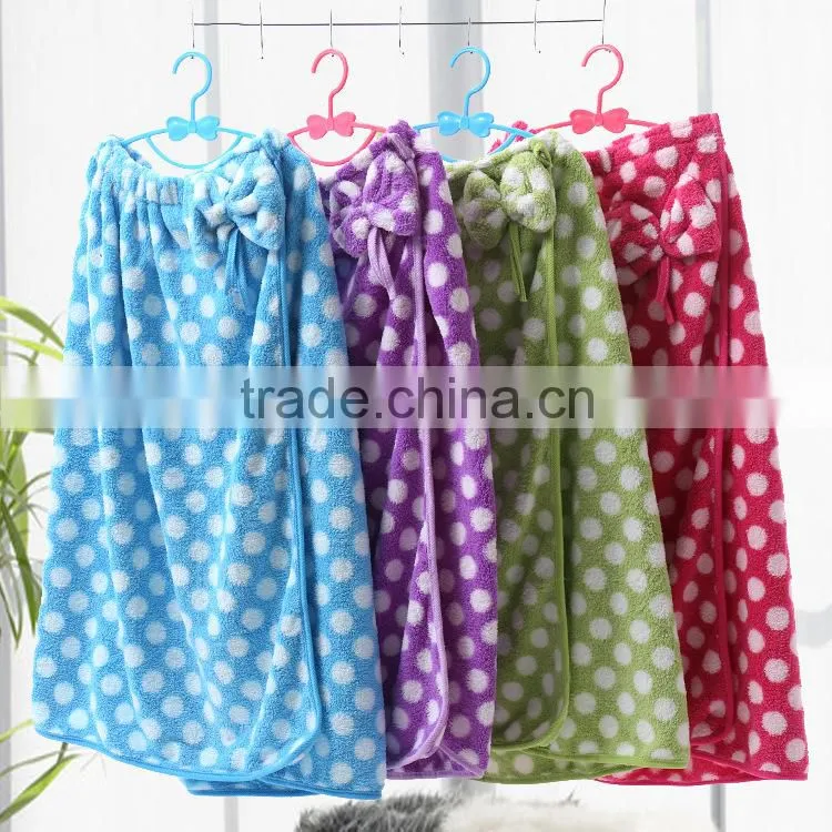 sexy MAGIC TOWEL LADYWOMEN CORAL FLEECE SOFT MAGIC BATHROBE DRESS Bath Towel Dress