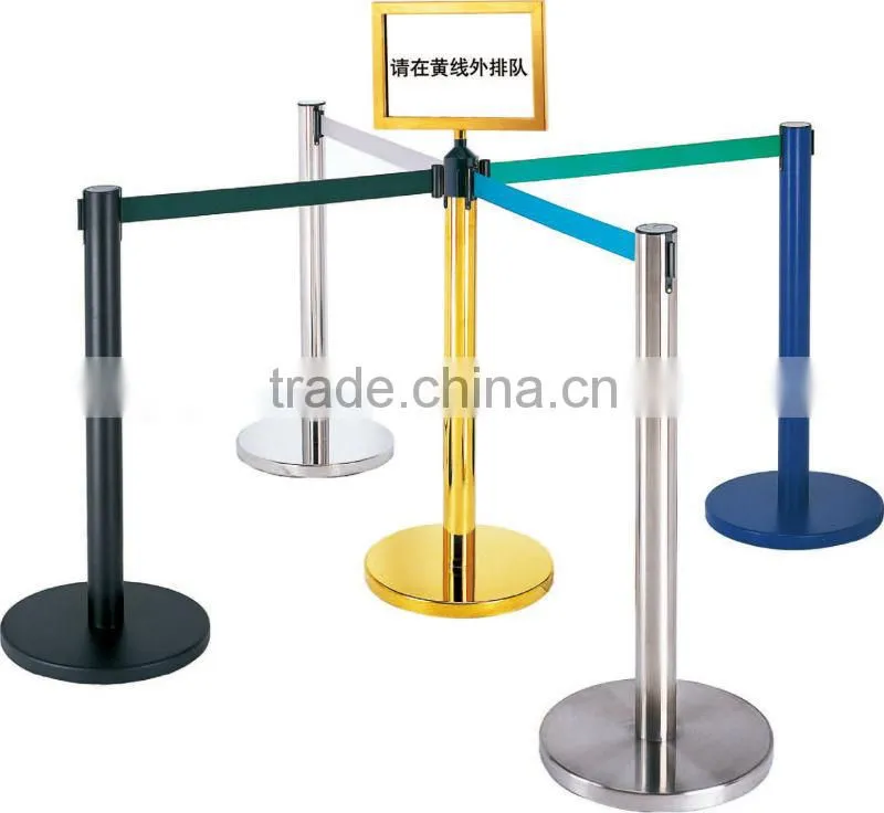 railing stand/guard bar/Retractable Barrier/stanchion/railing in publc and hotel