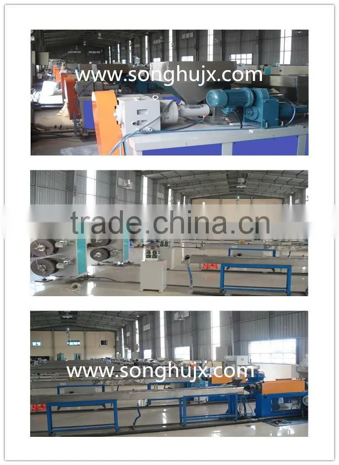 The latest PP/PE/PVC plastic imitation rattan extrusion line