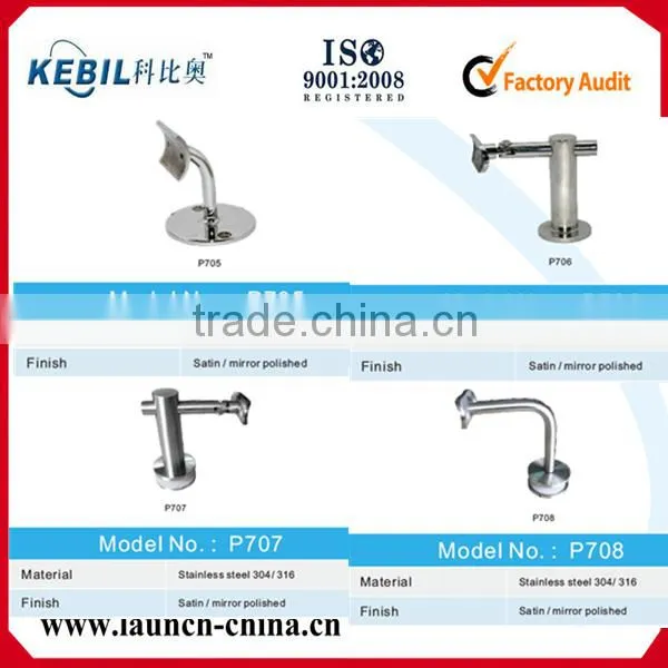 Indoor wood railing designs stainless steel handrail bracket