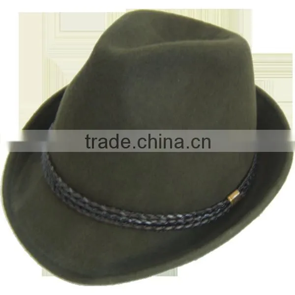 Stylish 100% wool felt Trilby Hats
