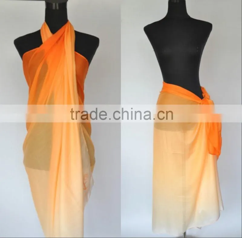 Fashionable Beach Pareo Sarong in 100% Polyester BP068 - With Audited Factory