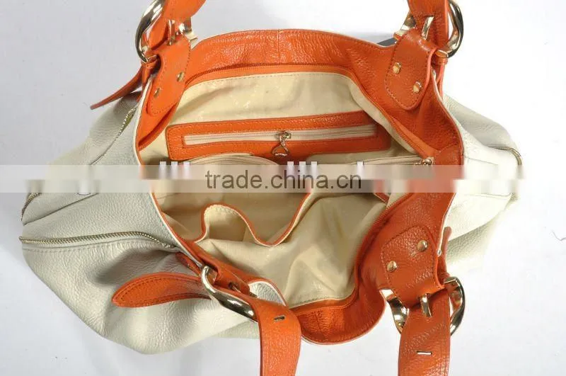 New arrival! Large buckle tote bags 2012 summer spring ladies leather handbags