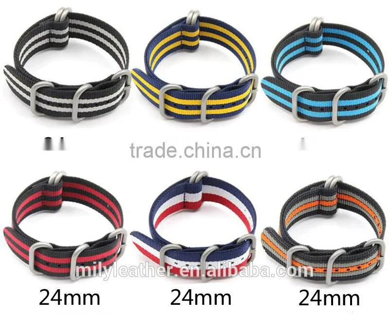 Fashion style colorful fabric Nylon watch strap