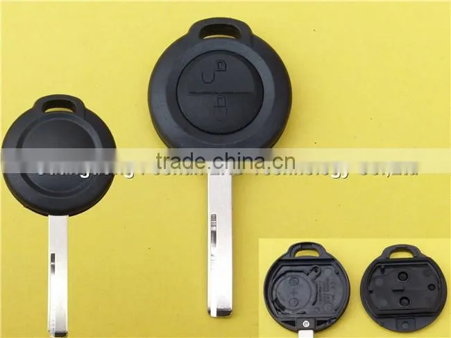 Replacement car key shell fob 2 button No Logo remote key casing For Mitsubishi car key