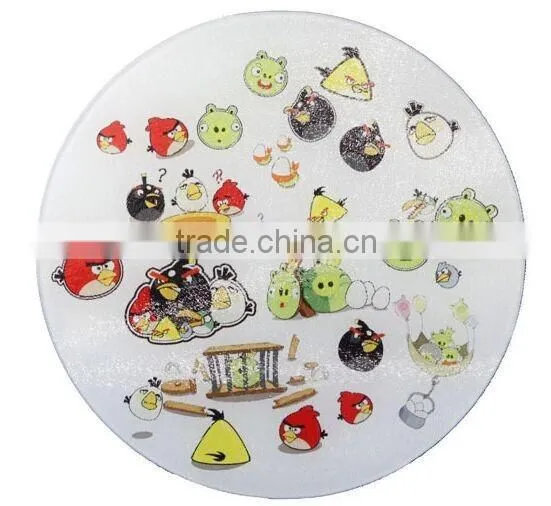 Wine bottle design glass cutting board for sublimation printing
